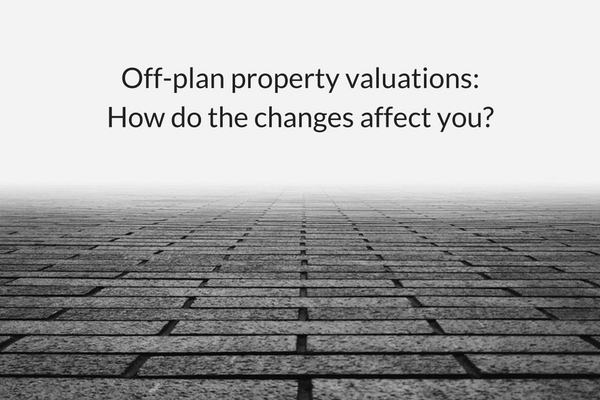 Off-plan property valuations